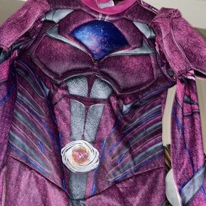 Little girls kids purple Power Ranger Halloween costume outfit size medium 7/8